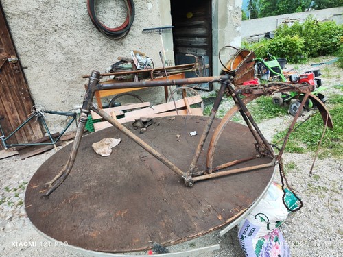 Cadre vélo ancien 1920 - cadre,